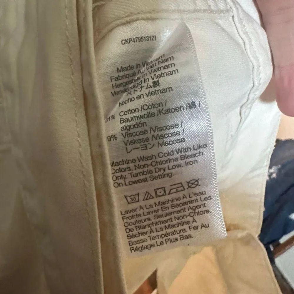 Madewell Griff wide leg cargo cream utility 31 sustainable pants - Picture 6 of 6